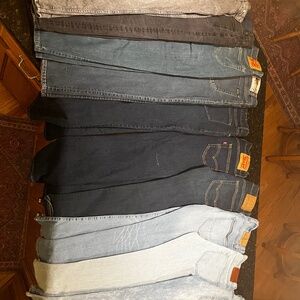 Lot of Mens Jeans - LEVI/ American Eagle/ A & F / Volcom / pull & bear/ POLO